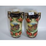 Pair of Decorative Edwardian Vases