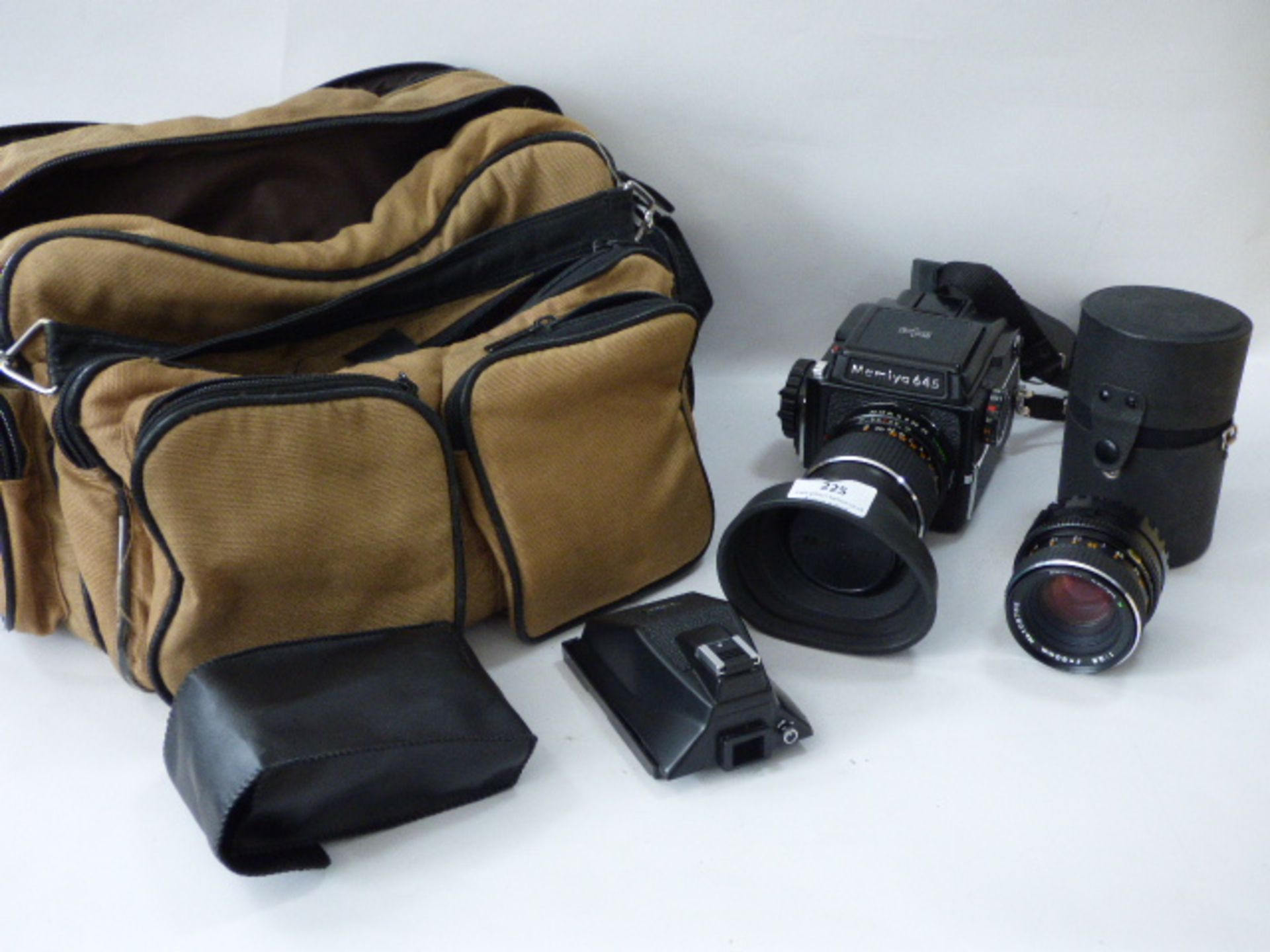 Mamiya 645 Camera with Lens, Bag, Etc