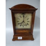 Rosewood Cased Chiming Mantel Clock