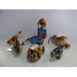 Collection of Six Wind-up Toys