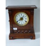 Fattorini & Sons of Bradford Faced Oak Cased Mantel Clock