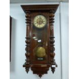 Mahogany Cased Vienna Wall Clock