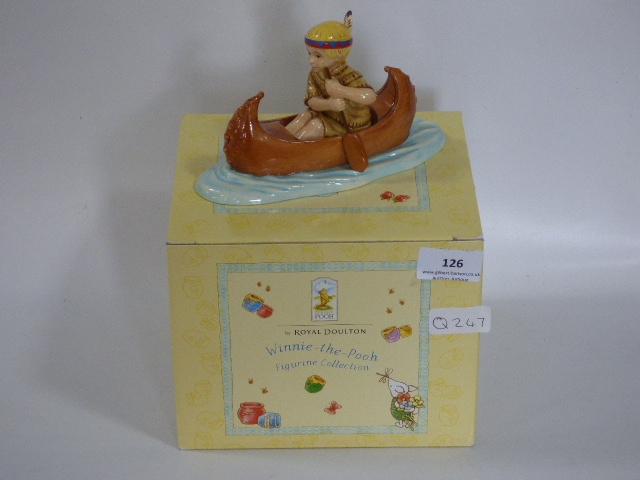 Royal Doulton Winnie the Pooh Figurine of "Christopher Robin To The Rescue"