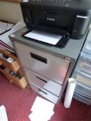 Two Tone Gray Three Drawer Foolscap Filing Cabinet