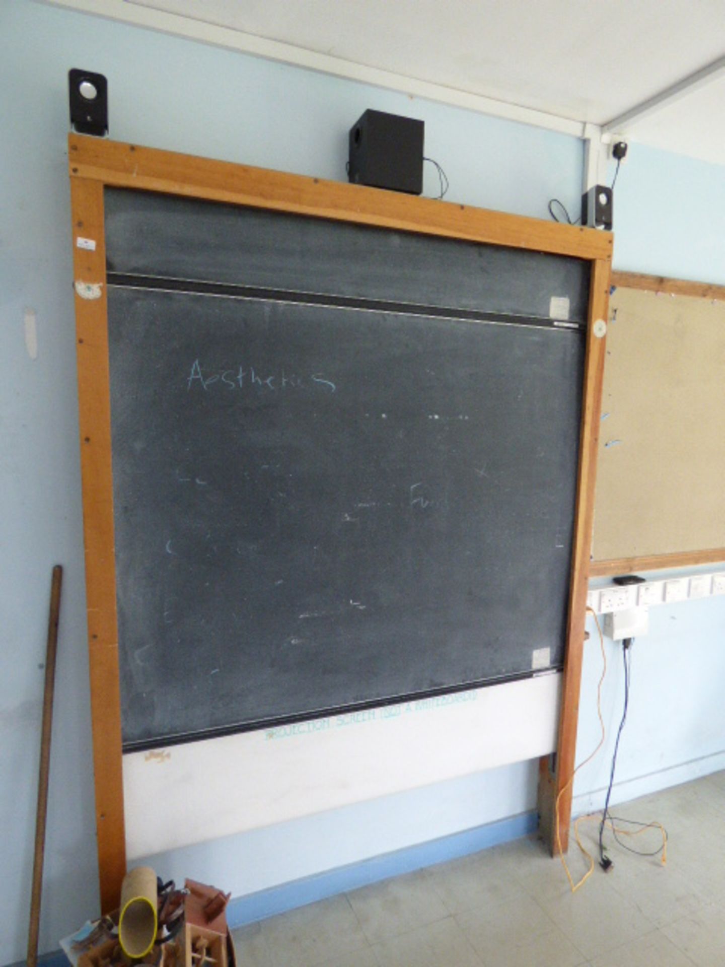 *Chalkboard Complete with Projector Screen Location: W23