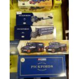 Four Boxed Pickfords Haulage Vans