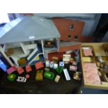 1:24 Scale Dolls House Complete with Box of Furnishings
