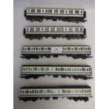 Three Lima and Two Hornby Passenger Coaches (Southern and Western Region)