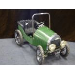 Tin Plate Pedal Car in British Racing Green