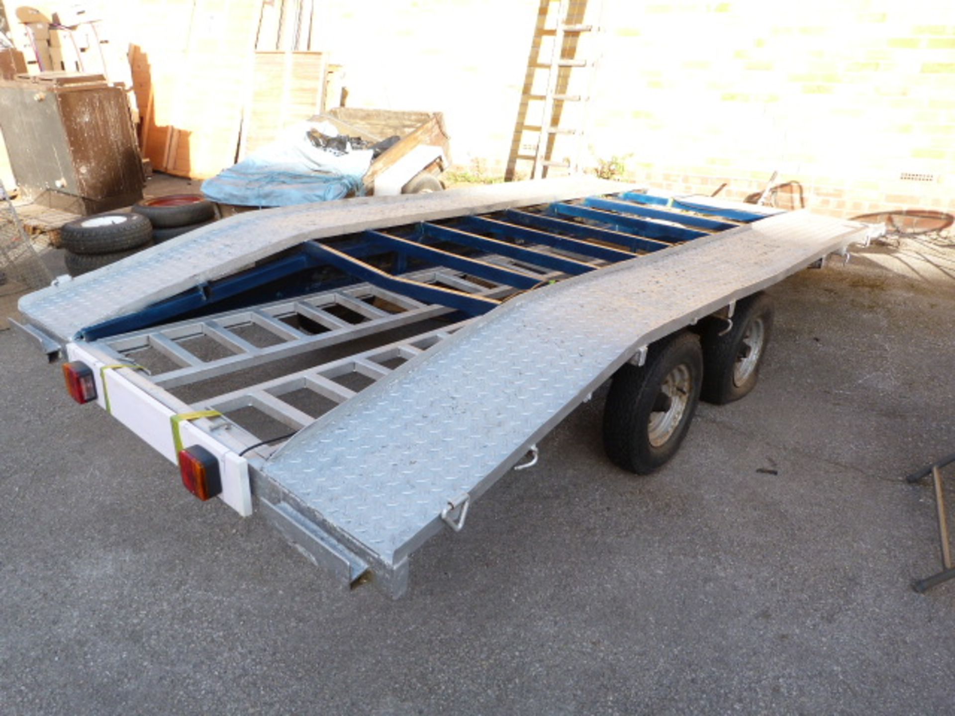 Twin Axle Car Transporting Trailer on 50mm Ball Coupling