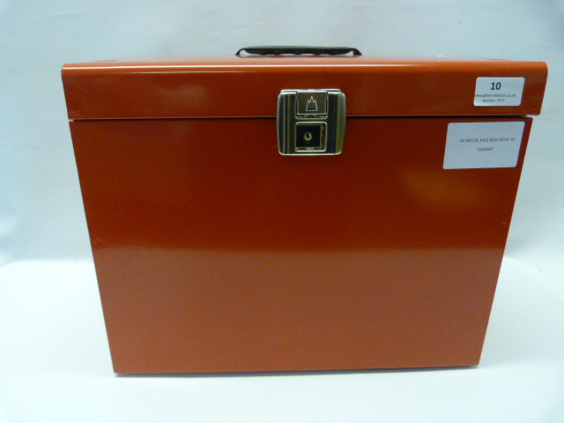 *A4 METAL FILE BOX WITH 10