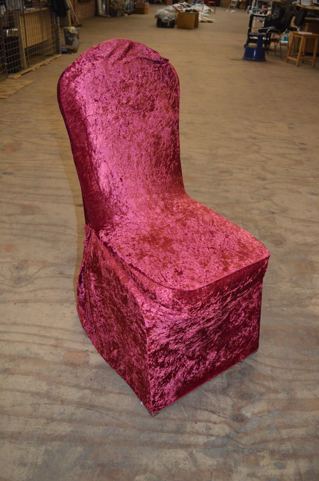 *Twenty Five Elasticated Chair Covers (Burgundy)