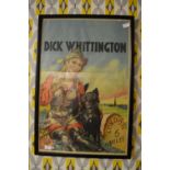 Framed Pantomime Theater Poster "Dick Whittington"