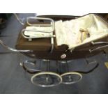 Coach Built Silver Cross Dolls Pram