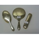 Silver Brush and Mirror Set Hallmarked "Birmingham 1918"