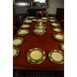 Large Myott Son & Co. Dinner Service "Cottage Pattern"