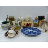 Collection of Pottery Including Masons, Toby Jug, Denby, Wedgwood and Royal Albert