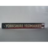 Painted Enamel Sign "Yorkshire Yeomanry"