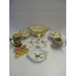 Royal Worcester "Evesham" Musical Jug and Napkin Rings