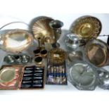 Box of Silver Plated Ware