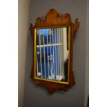 Early 1900's Mahogany Framed Wall Mirror