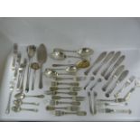 Tray of Plated Cutlery