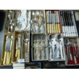 Selection of Boxed Silver Plated Cutlery