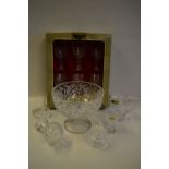 Collection of Crystal Glassware, Ball and Ravenhead Glasses