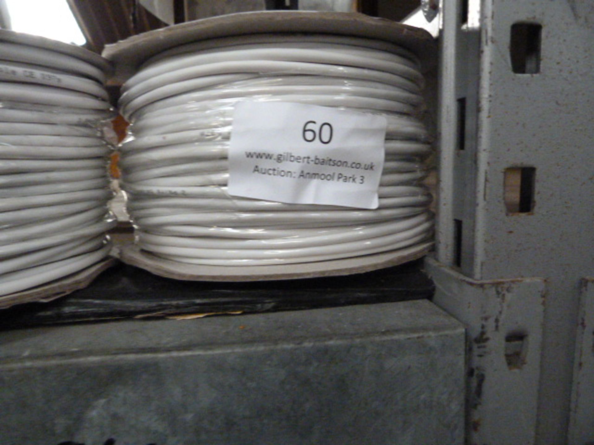 *100m of Two Pair White Telephone Cable