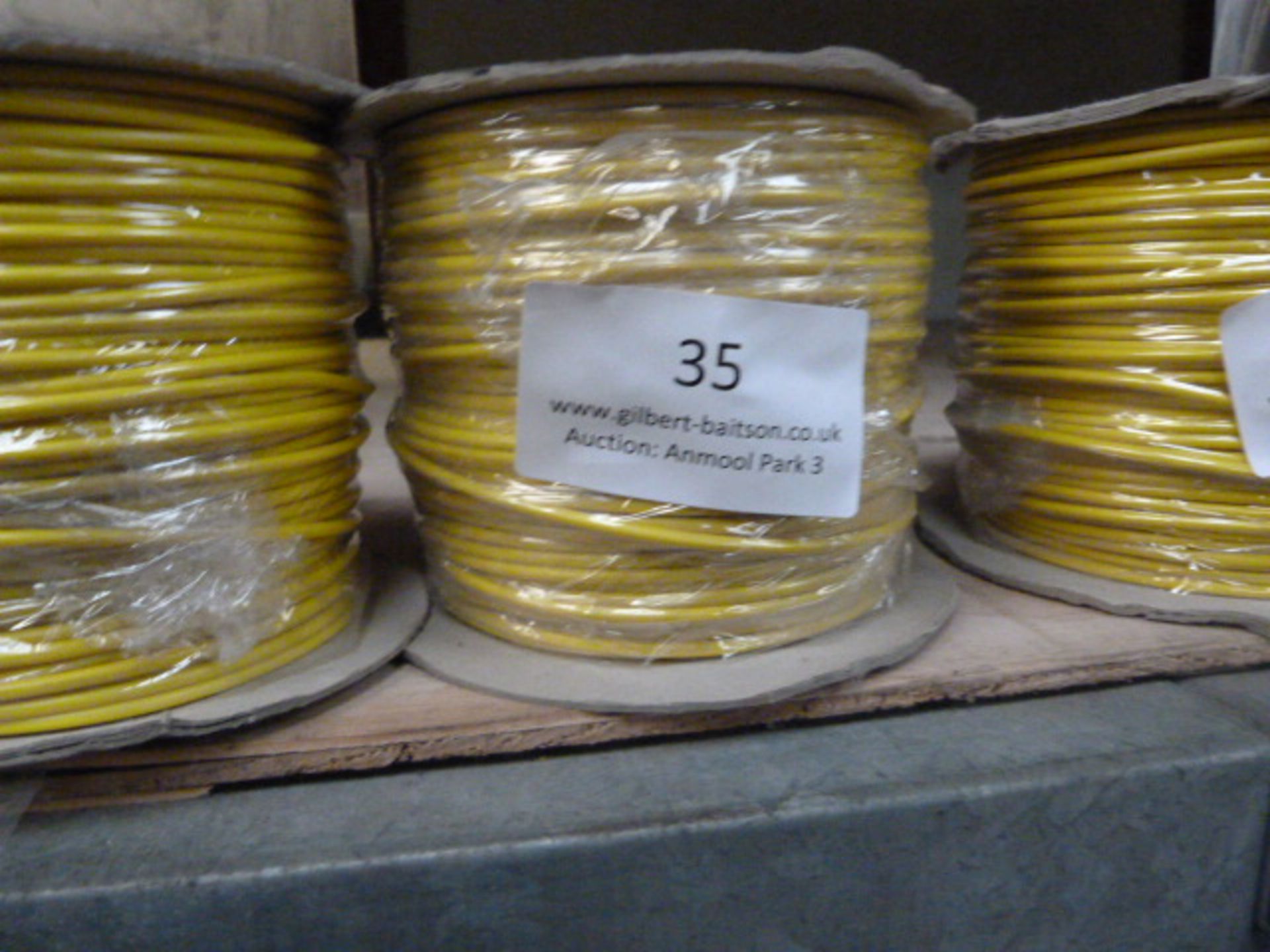 *100m of 6491X 1.5mm Yellow Cable