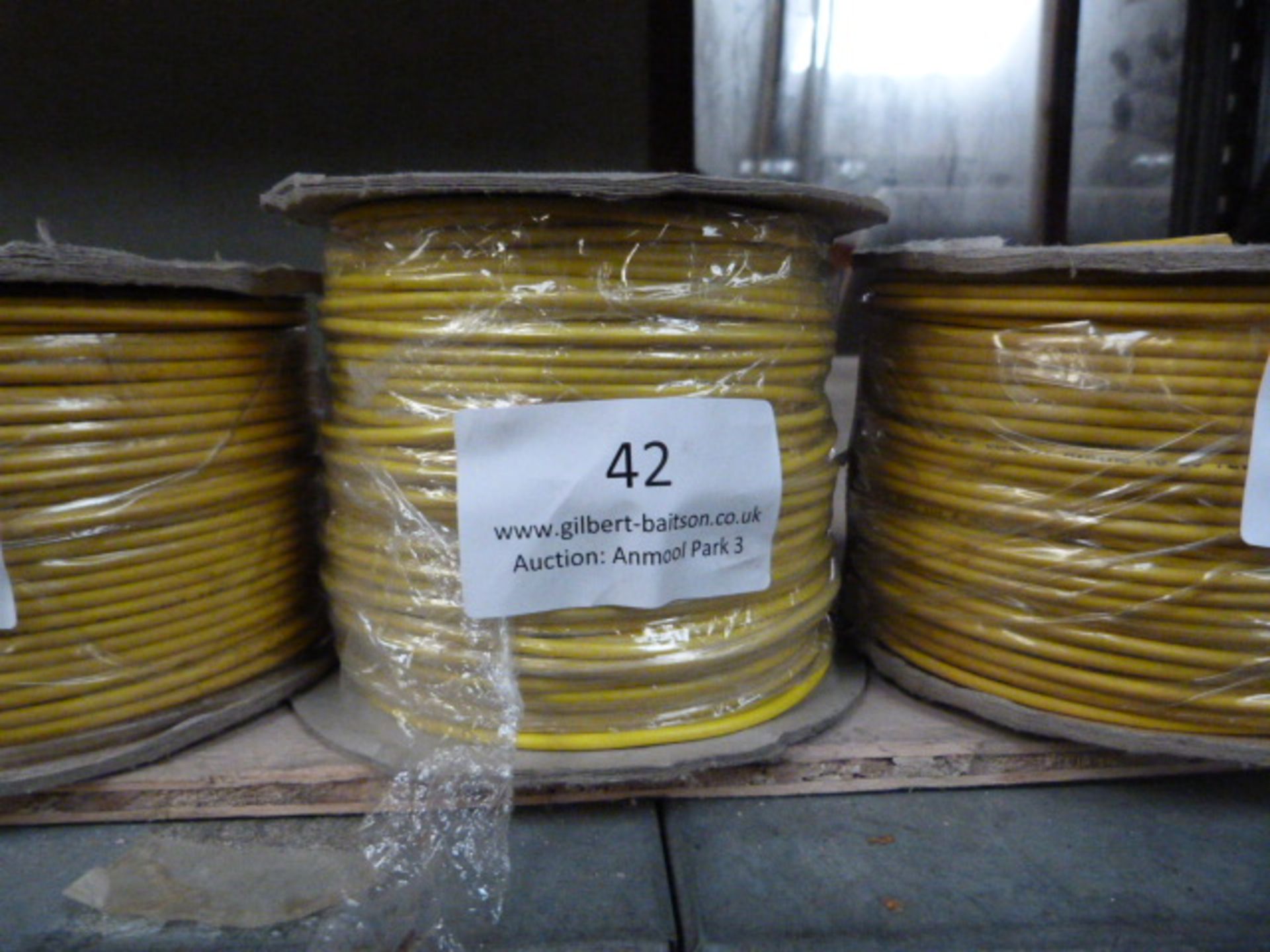 *100m of 6491X 1.5mm Yellow Cable