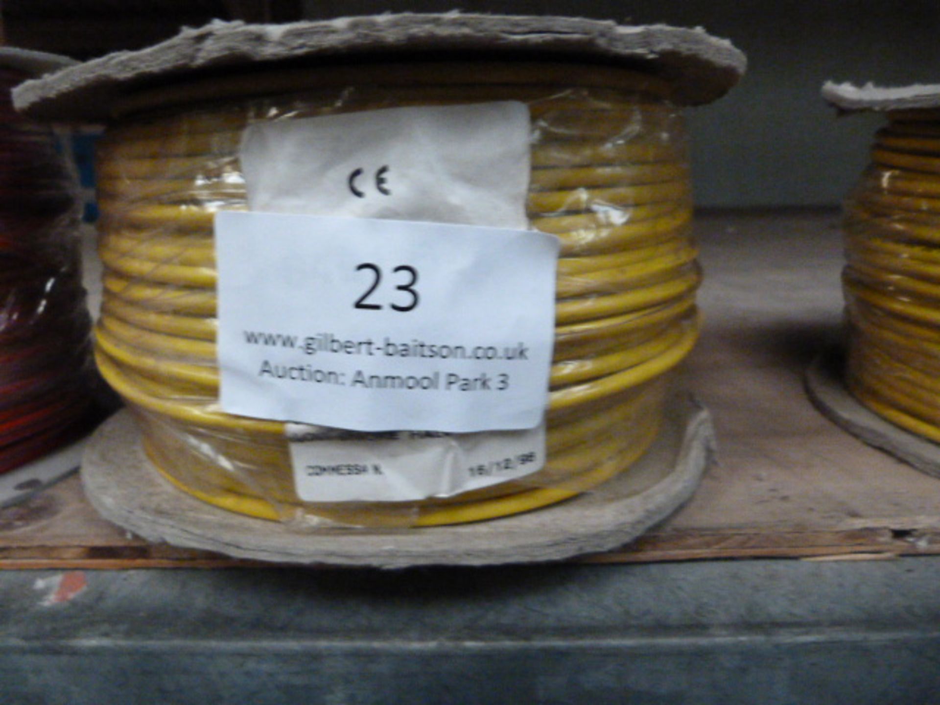 *100m of 6491B 2.5mm Yellow Cable