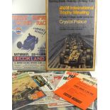 Motor Sport Interest. A group lot, including posters old and modern for Crystal Palace,