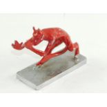 A Le Jeune Diablo cast metal mascot figure, 7cm high.