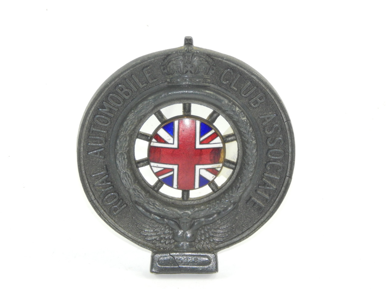 A Royal Automobile Club Association metal and enamel car badge, by Collins, London, R15028.