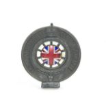 A Royal Automobile Club Association metal and enamel car badge, by Collins, London, R15028.