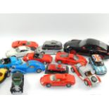 Burago and other model cars, being Porsche, vintage and others. (13)
