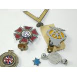 An Order Of The Road metal and enamel car badge, 1935-39, by Spencer, London, an AA badge, no