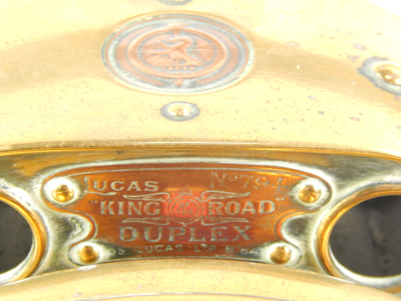 A Lucas King of the Road No 794 single self generating Duplex acetylene headlamp, to suit steam - Image 6 of 6