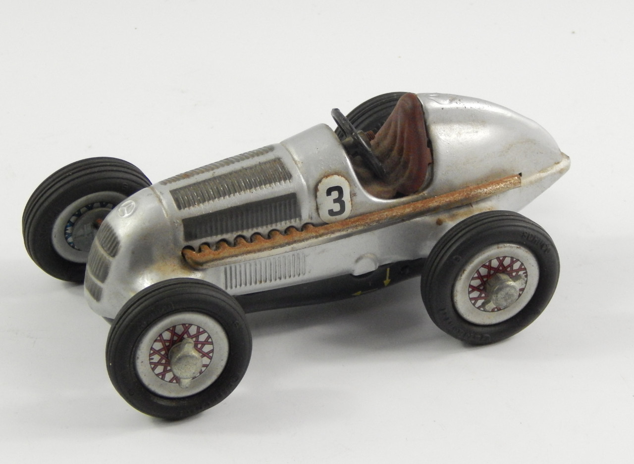 A Shuco Studio 1050 Mercedes clockwork model car.