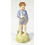 A Royal Doulton figure, She Loves Me Not, no. 885292, green printed marks beneath, 15cm high.