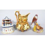 Various 20thC china, to include a Royal Worcester bird group Linnets, no. 8365, 13cm high, a W