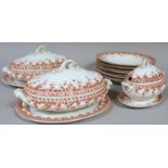 A Royal Worcester Vitreous pattern part dinner service, to include a pair of lidded tureens, 31cm