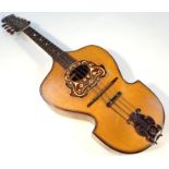 An early 20thC Viennese collection Royal Letters patent mandolin, the shaped body with Art Nouveau