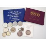 Various coins, part sets, etc, to include 1970 Great Britain and Northern Ireland cased set, further