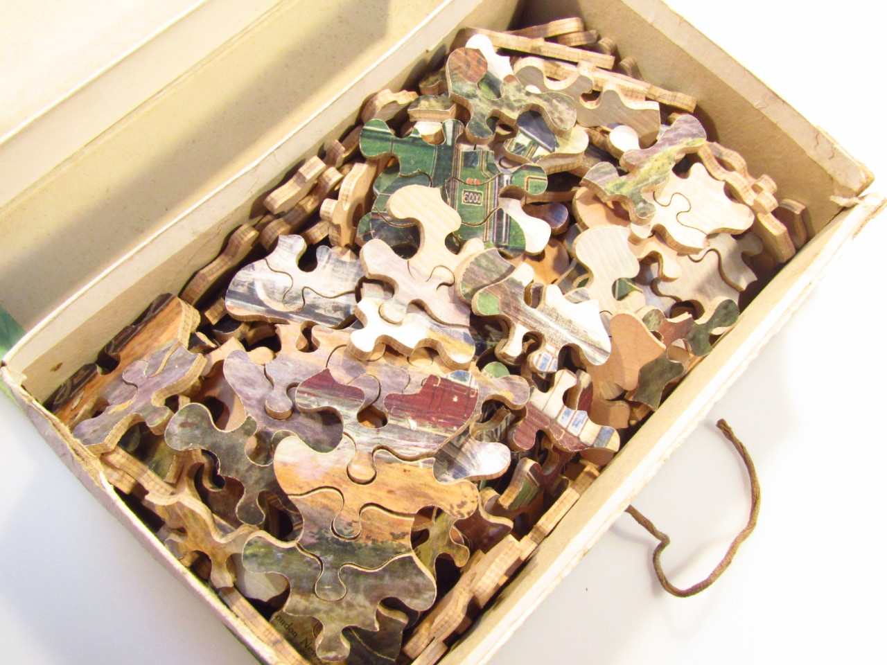 An early 20thC Domine-Dirigenos wooden jigsaw puzzle, approximately 200 pieces The great Western - Image 2 of 2