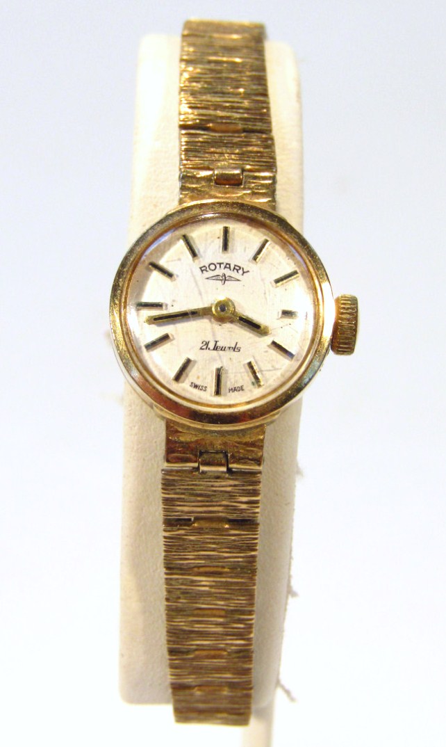 A ladies Rotary cocktail watch, with jewelled movement, the 1.5cm dia. dial with baton numerals - Image 2 of 3