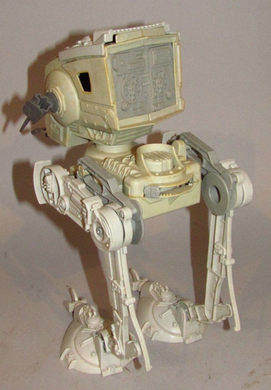 A Lucas film limited Star Wars 1982 edition AT-ST, with articulated legs and other ships and - Image 5 of 7