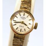 A ladies Rotary cocktail watch, with jewelled movement, the 1.5cm dia. dial with baton numerals