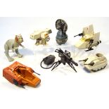 Various Lucas film Kenner 1982 and other series Star Wars vehicles, stations, 8cm high, etc. (a